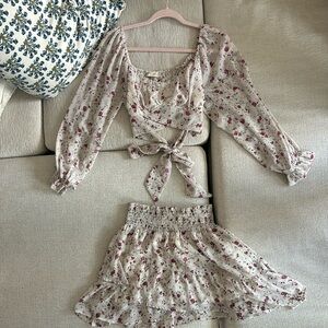 Altar’d state size small two piece top and skirt